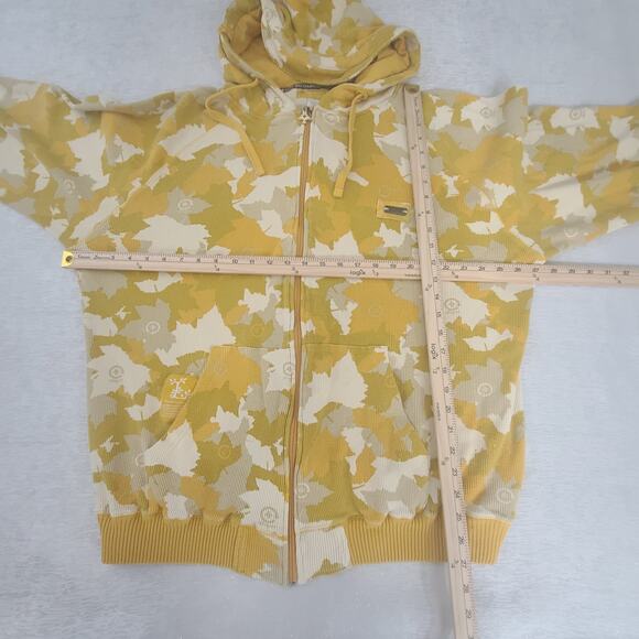 Lifted Research Group LRG Vintage Camo hoodie yellow Size XXXL Y2K - Picture 4 of 9